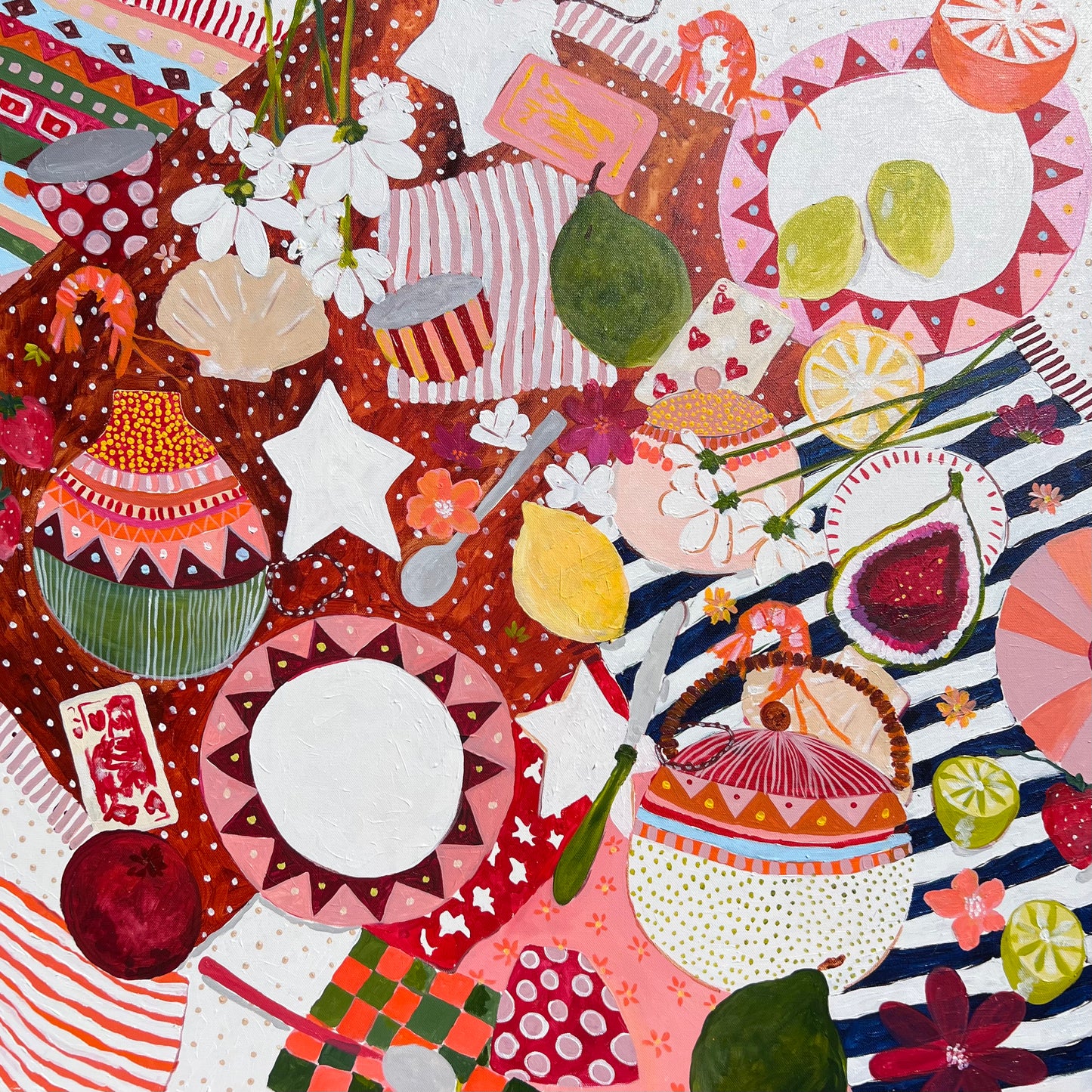 “Tea + cards”