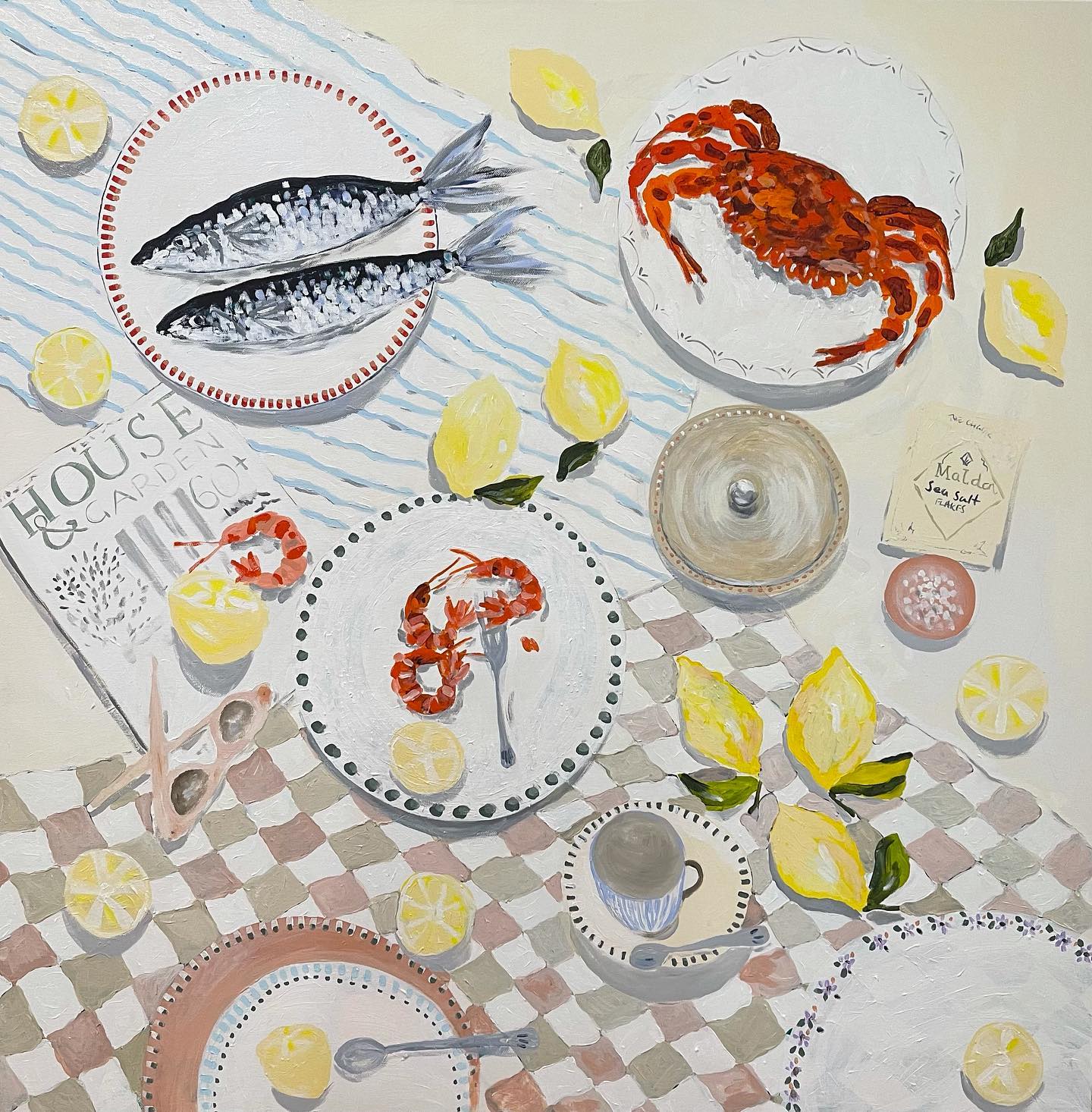 Picnic on the Headland Print