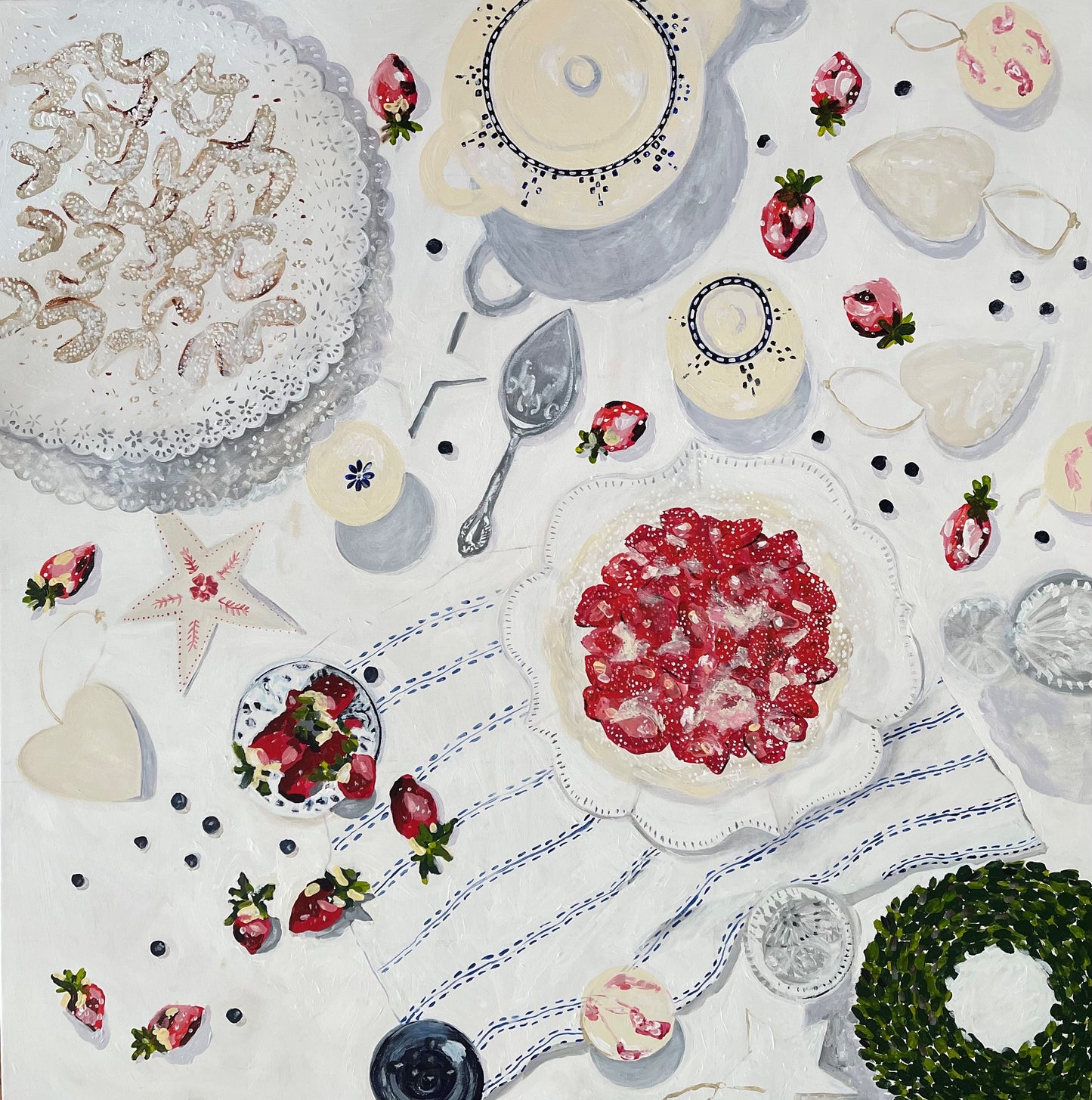 "Christmas Day" Large scale painting