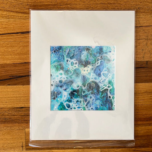 Blue dive custom singed 50x40cm matted print