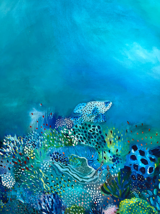 "Spotty fish" custom 50x40cm matted print