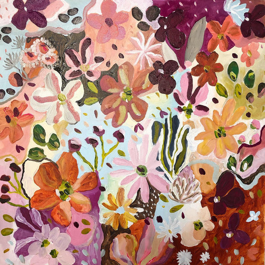 "settle petal" matted print