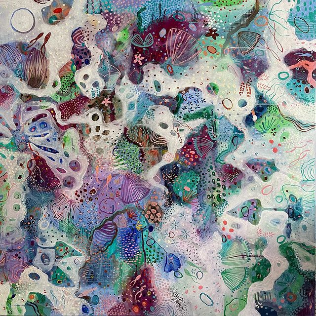 "the plunge" Large matted print