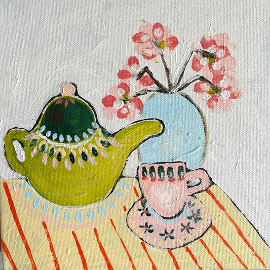 Green teapot