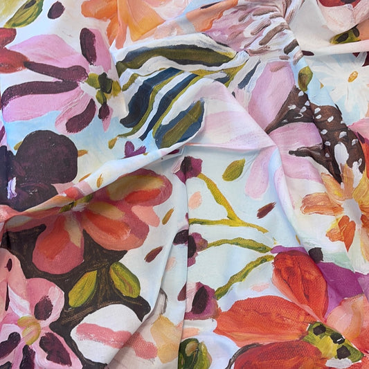“Settle petal” Cotton voile scarf